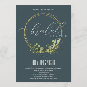 INVITATION FÊTE DES MARIÉES DE COULEUR D'EAU EN FLEUVE VERTE