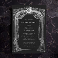 Fête des mariées de crâne d'ornement gothique noir