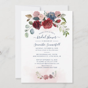 Invitation Fête des mariées de feuillage de l'Eucalyptus Flor