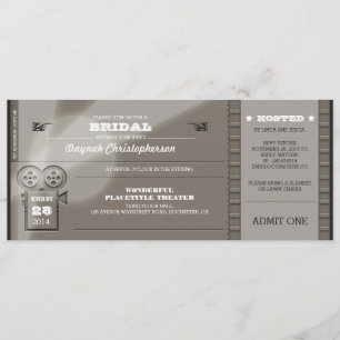 Invitation Fête des mariées de films Premiere Billets Invitat