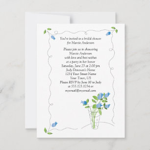 Invitation Fête des mariées de fleurs de tulipes b