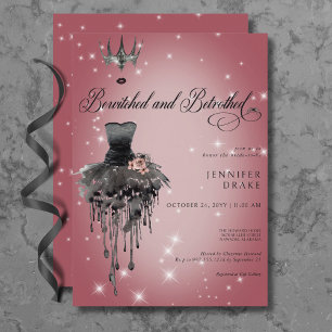 Invitation Fête des mariées de glamme d'Halloween beurrée et