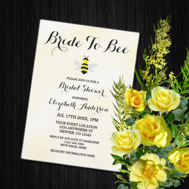 Invitation Fête des mariées de la mariée à être (Créateur téléchargé)