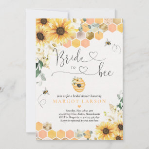 Invitation Fête des mariées de la mariée de tournesol