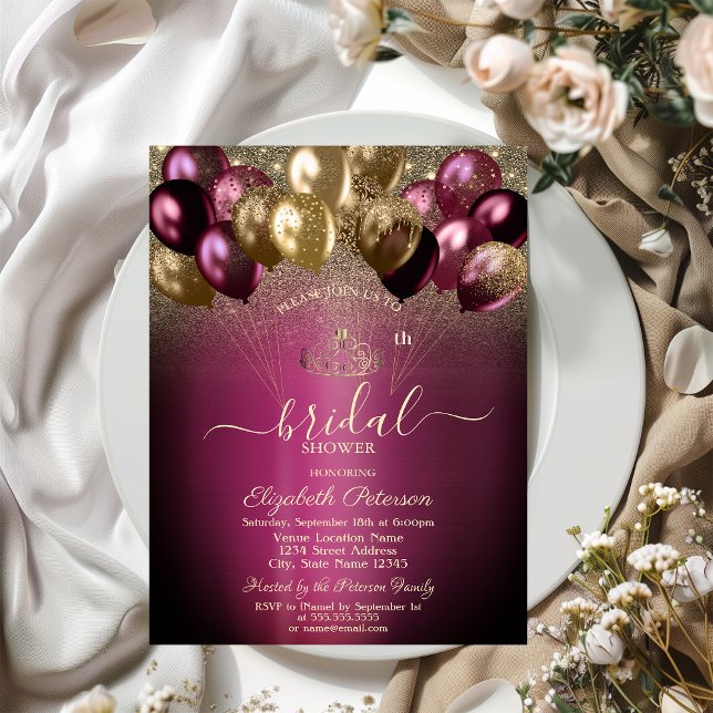 Invitation Fête des mariées de la Parties scintillant des bal (Créateur téléchargé)