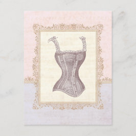 Invitation Fête des mariées de lingerie Corset victorienne