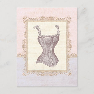 Invitation Fête des mariées de lingerie Corset victorienne