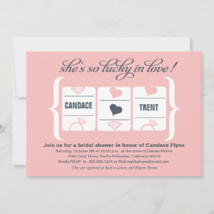 Invitation Fête des mariées de machine à sous