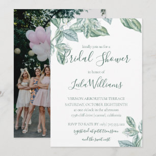 Invitation Fête des mariées de Mariage de photo de la Monnaie