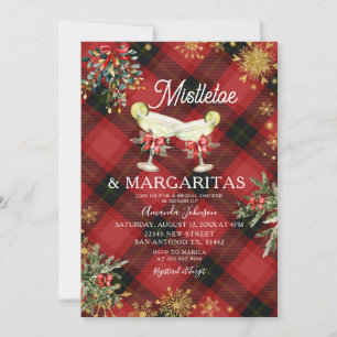 Invitation Fête des mariées de Mistletoe et Margaritas