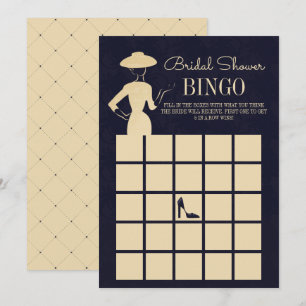 Invitation Fête des mariées de mode Vintage classique Bingo C