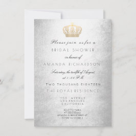 Invitation Fête des mariées de Parties scintillant royale Sil