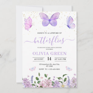 Invitation Fête des mariées de printemps de la vie des papill