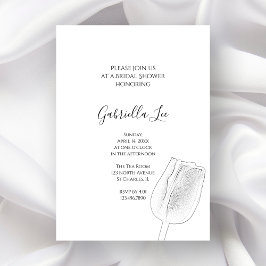 Invitation Fête des mariées de printemps d'esquisse de tulipe