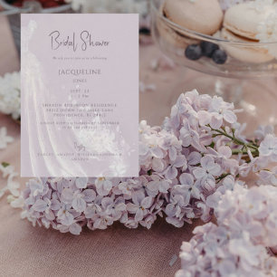 Invitation Fête des mariées de robe Mariage lavande