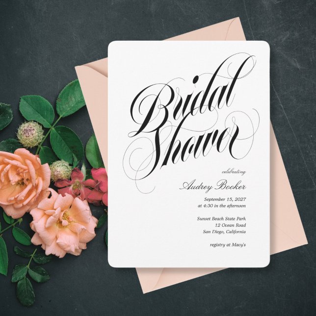 Invitation Fête des mariées de titre Luxe (Créateur téléchargé)