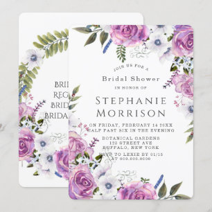 Invitation Fête des mariées de tourbière pourpre