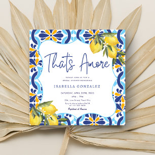 Invitation Fête des mariées de tuiles de Majolica en Méditerr