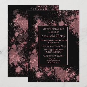 Invitation Fête des mariées Délicate de peinture à blanc