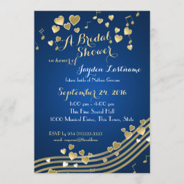 Invitation Fête des mariées des Coeurs de musique