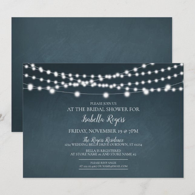 Invitation Fête des mariées des feux d'étincelles (Devant / Derrière)