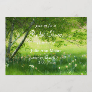 Invitation Fête des mariées des jonquilles de printemps