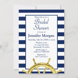 Invitation Fête des mariées d'or de la marine classique