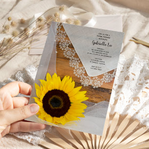 Invitation Fête des mariées du pays du tournesol et de la den