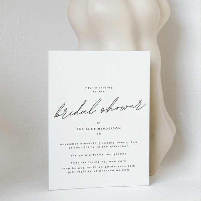 Invitation Fête des mariées élégante et modifiable (Créateur téléchargé)