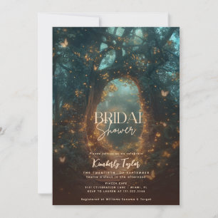 Invitation Fête des mariées Enchanted Forest Fairy Lights