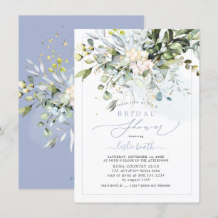 Invitation Fête des mariées Eucalyptus de gomme bleue PixDezi