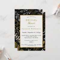 Fête des mariées Feuille blanche en or nordique