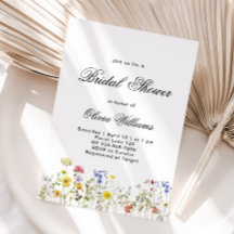 Fête des mariées Fleur sauvage minimaliste