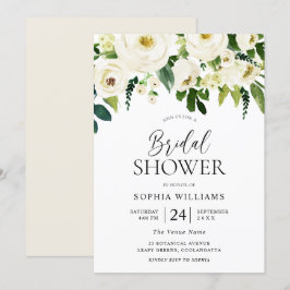 Invitation Fête des mariées Fleurs de Champagne White Bloomin