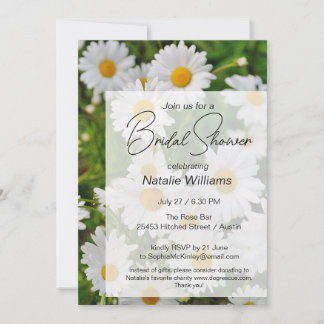 Invitation Fête des mariées Fleurs marguerites