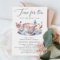 Fête des mariées Floral Tea Party avec papillon