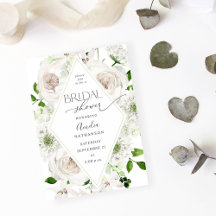 Fête des mariées florale blanche