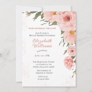 Invitation Fête des mariées florale de printemps