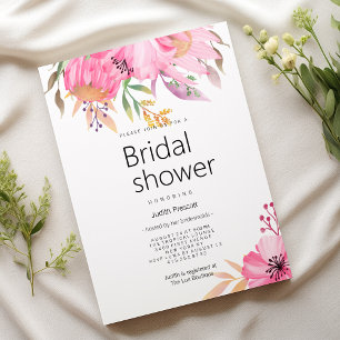 Invitation Fête des mariées florale du jardin botanique aquar