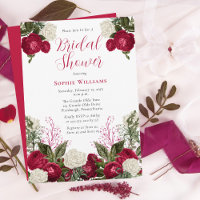 Fête des mariées florale Magenta luxuriante