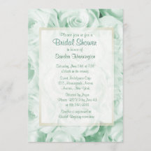 Fête des mariées florale Rose à la menthe verte