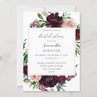 Fête des mariées florale rose foncé et rose pâle
