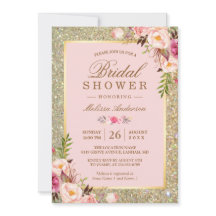 Fête des mariées florale rose pâle