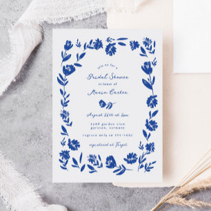 Invitation Fête des mariées frontalière de la fleur lunaire t