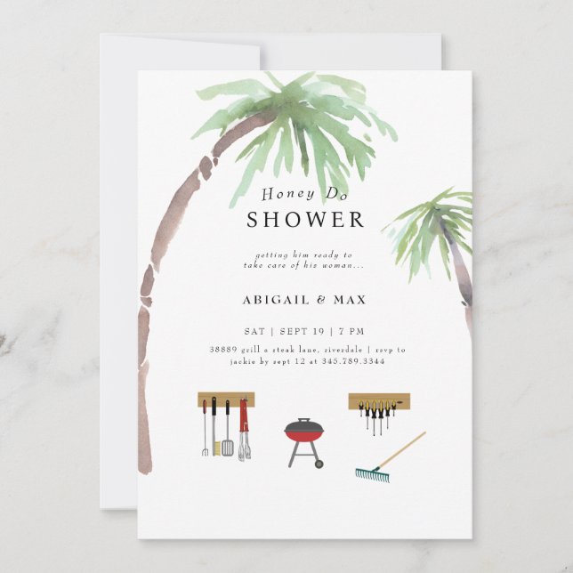 Invitation Fête des mariées Honey Do Couples (Devant)