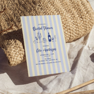 Invitation Fête des mariées italienne à la main tirée