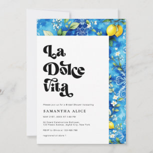 Invitation Fête des mariées italienne Positano La Dolce Vita