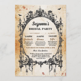Invitation Fête des mariées Itinéraire Bachelorette cadre got