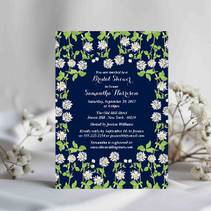 Invitation Fête des mariées Jardin Floral de la Marine modern
