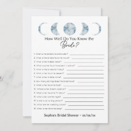 Invitation Fête des mariées Jeu À Quel Point Connaissez-Vous 